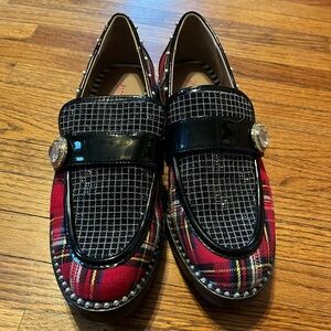Betsey Johnson Braylon Loafer in Red Multi